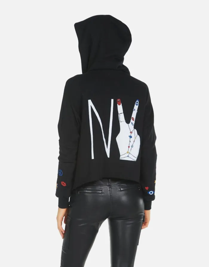 Destiny NY Hand Elements Black Women039s Lauren Moshi Hoodies
