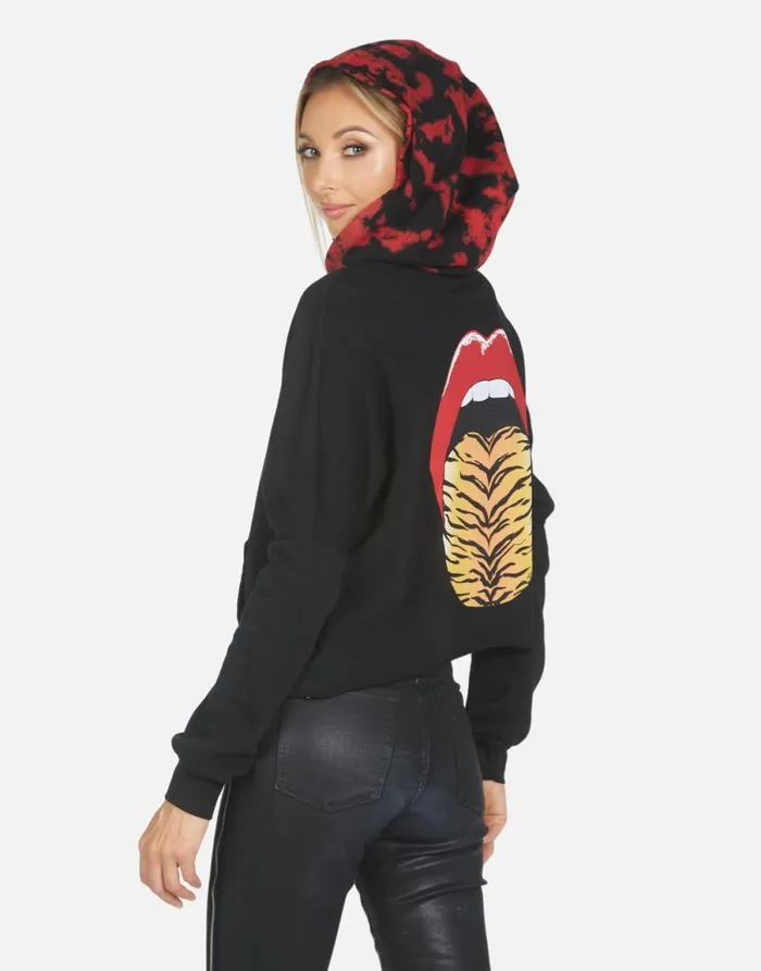 Destiny Tiger Tongue Blacklava Women039s Lauren Moshi Hoodies