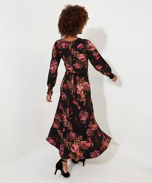 Dramatic Florals Jersey Dress Black Dresses Joebrowns Apparel Dramatic Florals Jersey Dress Black Dresses Joebrowns Apparel