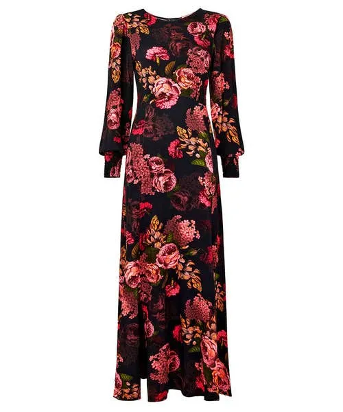 Dramatic Florals Jersey Dress Black Dresses Joebrowns Apparel Dramatic Florals Jersey Dress Black Dresses Joebrowns Apparel