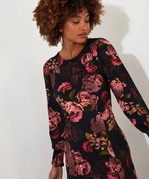 Dramatic Florals Jersey Dress Black Dresses Joebrowns Apparel Dramatic Florals Jersey Dress Black Dresses Joebrowns Apparel