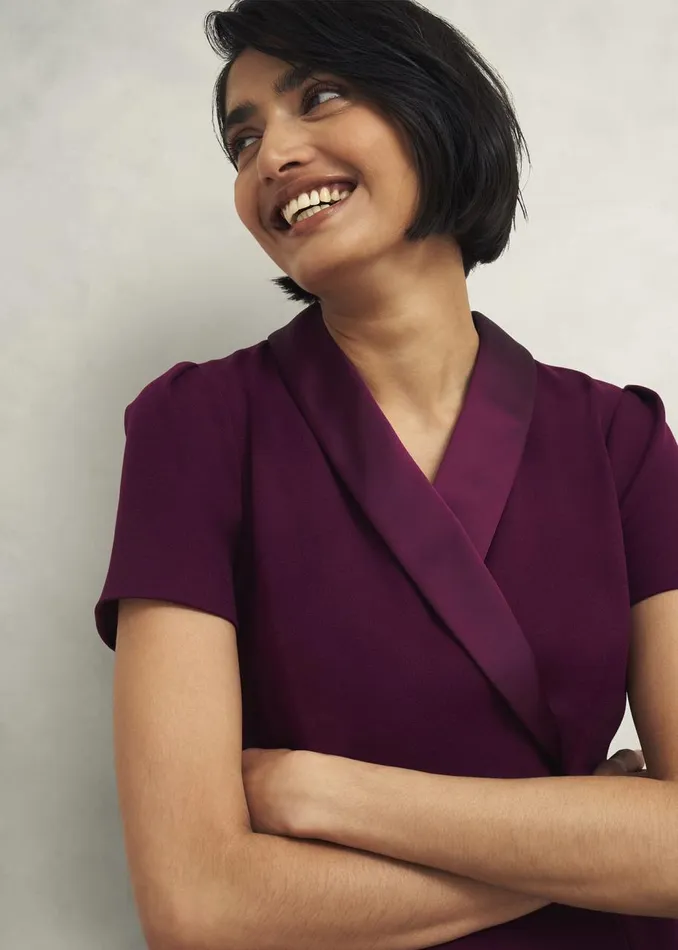 Dresses and Jumpsuits Women HOBBS Amira Dress Warm Plum