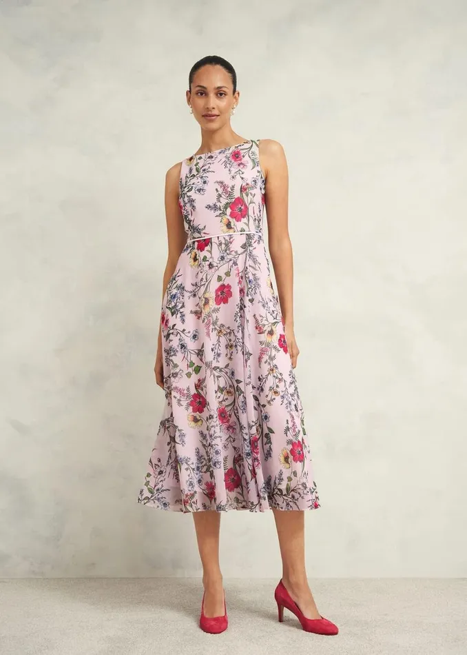Dresses and Jumpsuits Women HOBBS Carly Dress Pale Pink Multi