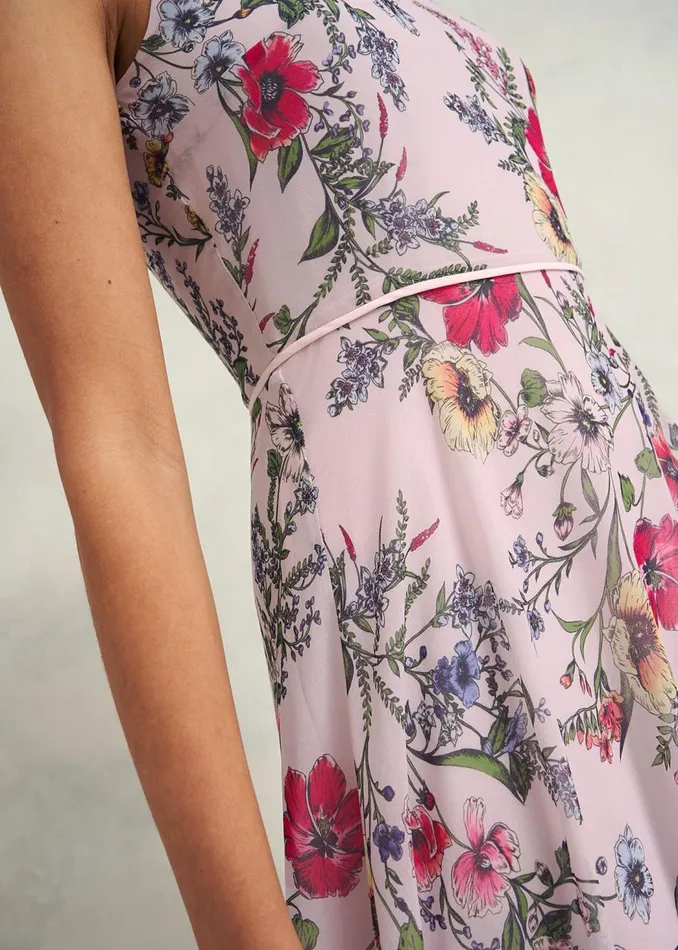 Dresses and Jumpsuits Women HOBBS Carly Dress Pale Pink Multi