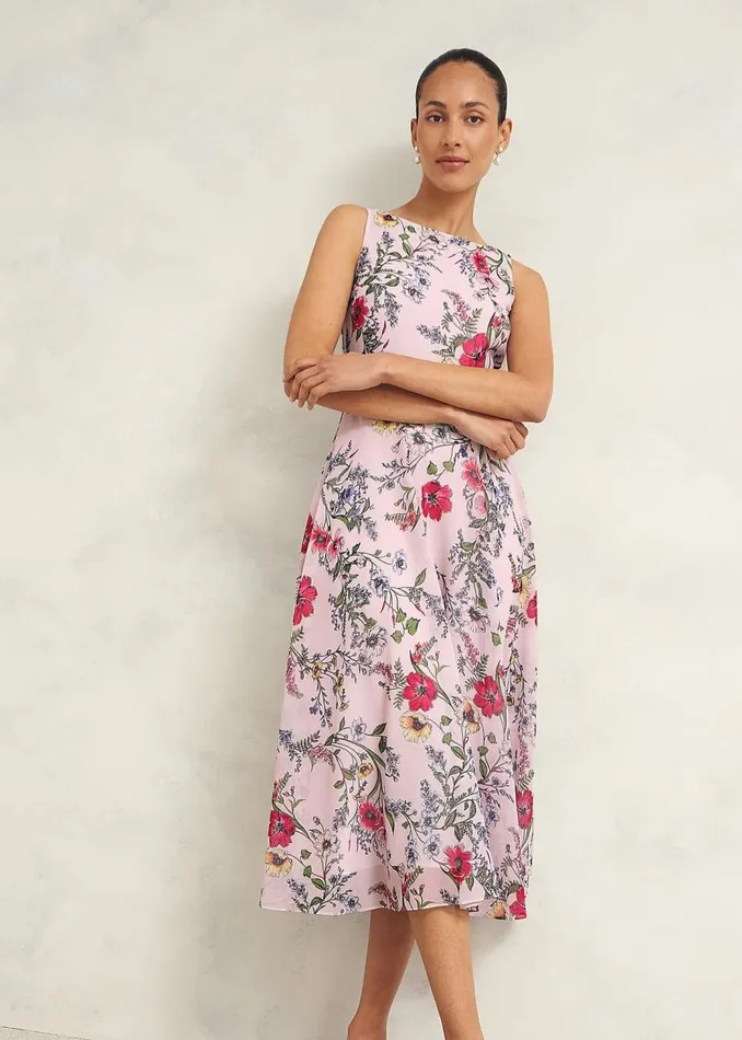 Dresses and Jumpsuits Women HOBBS Carly Dress Pale Pink Multi