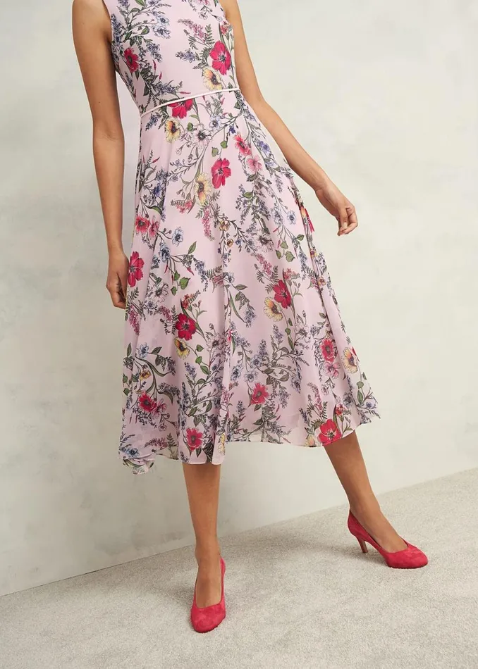 Dresses and Jumpsuits Women HOBBS Carly Dress Pale Pink Multi