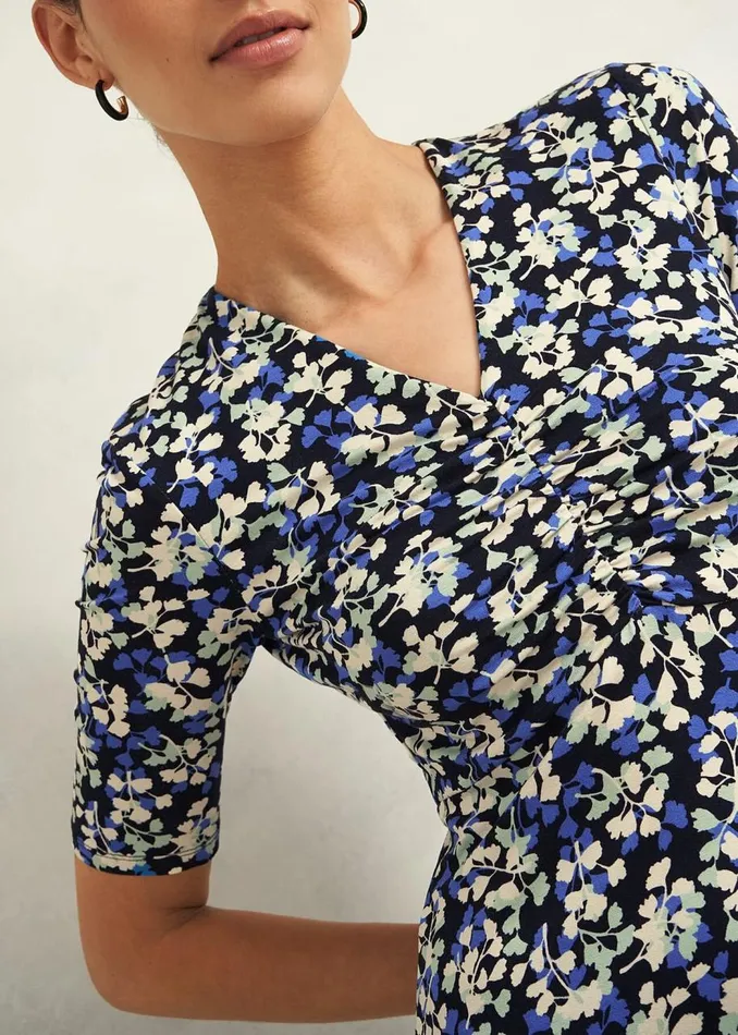 Dresses and Jumpsuits Women HOBBS Frankie Jersey Dress Navy Multi