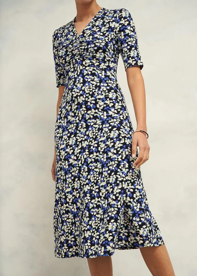 Dresses and Jumpsuits Women HOBBS Frankie Jersey Dress Navy Multi