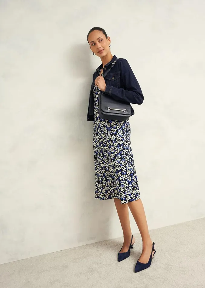 Dresses and Jumpsuits Women HOBBS Frankie Jersey Dress Navy Multi