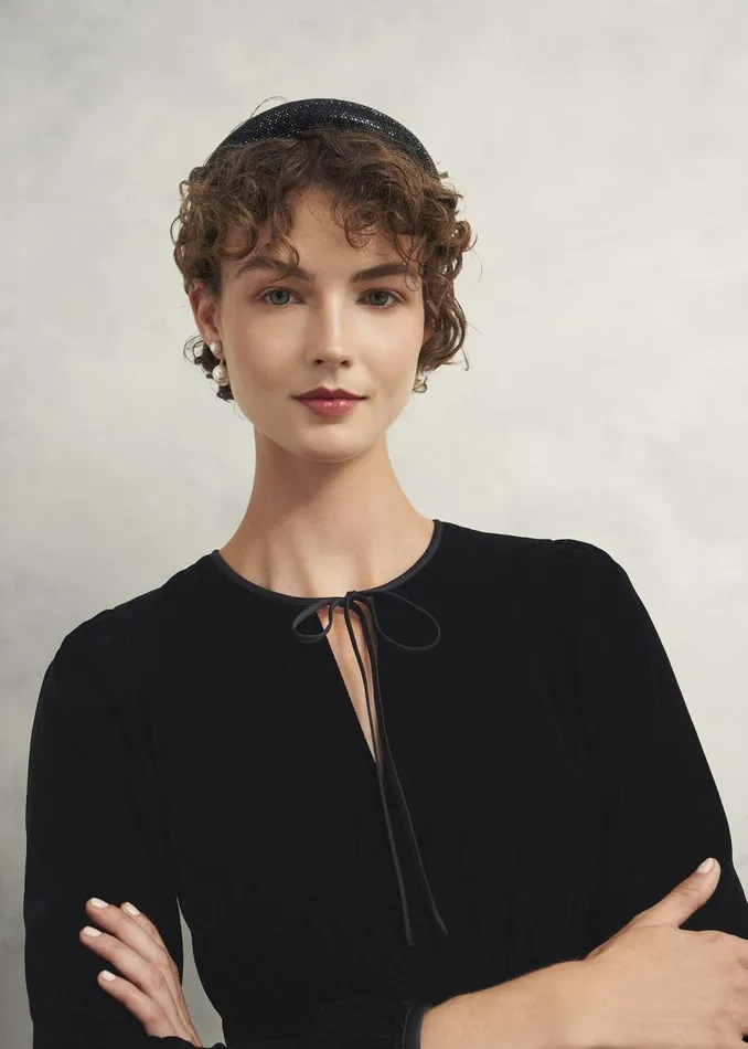 Dresses and Jumpsuits Women HOBBS Osterly Velvet Dress Black