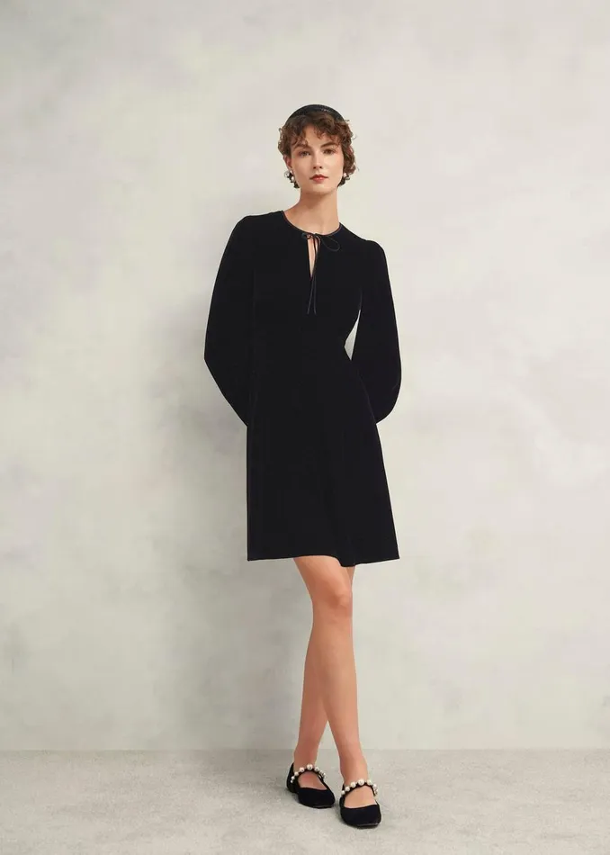 Dresses and Jumpsuits Women HOBBS Osterly Velvet Dress Black