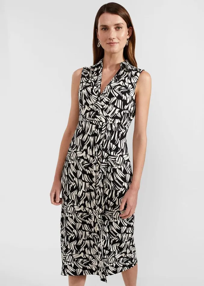 Dresses and Jumpsuits Women HOBBS Petite Clarissa Dress Black Cream