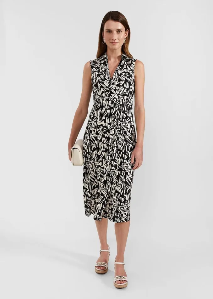 Dresses and Jumpsuits Women HOBBS Petite Clarissa Dress Black Cream