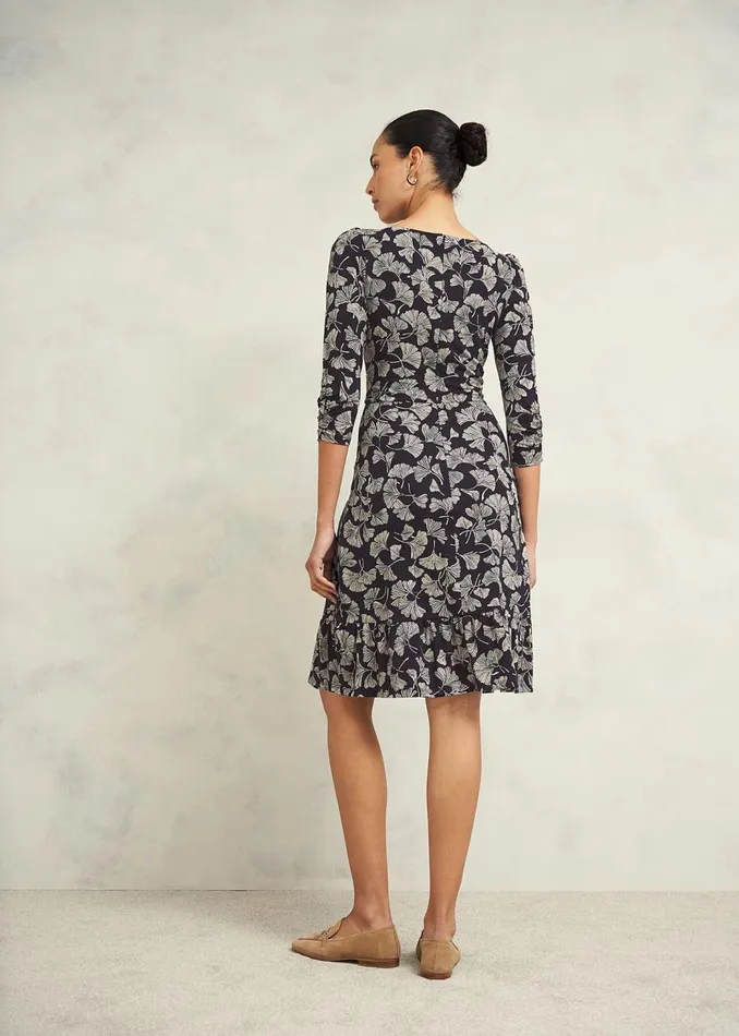 Dresses and Jumpsuits Women HOBBS Petite Ginny Jersey Dress Navy Cream