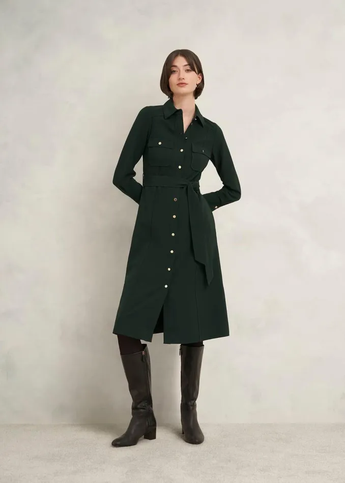 Dresses and Jumpsuits Women HOBBS Petite Pricilla Dress Rich Green
