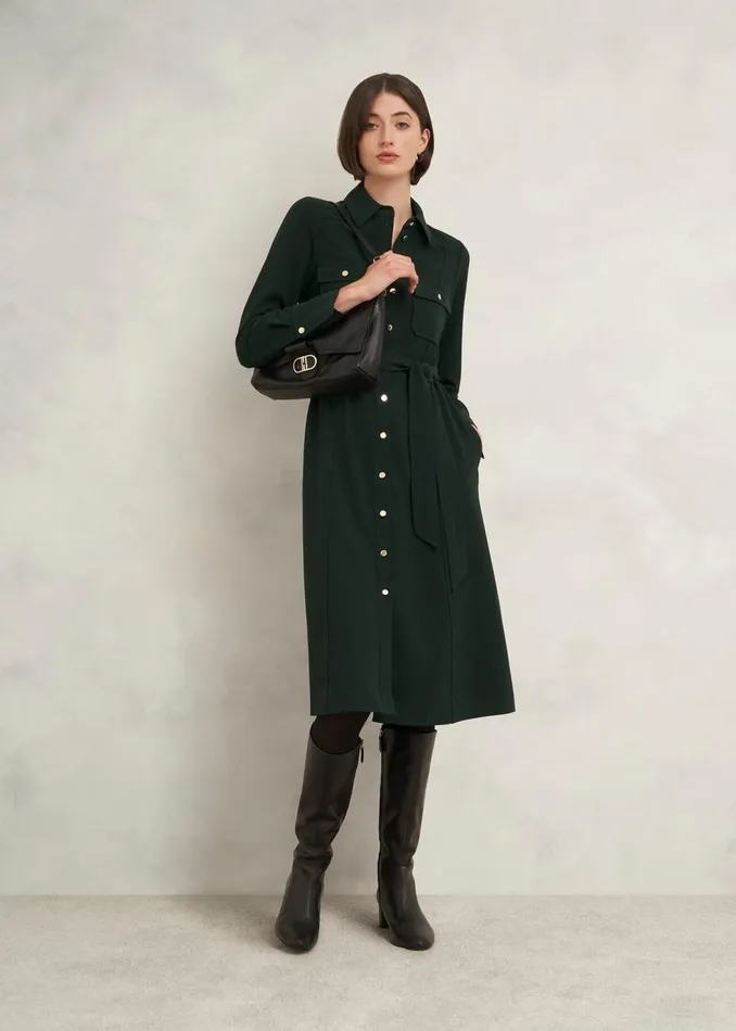 Dresses and Jumpsuits Women HOBBS Petite Pricilla Dress Rich Green