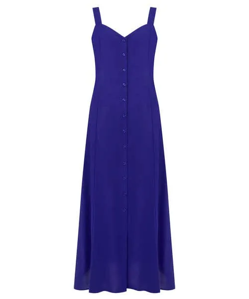 Dresses Apparel Jane Button Through Linen Blend Dress Blue Joebrowns Dresses Apparel Jane Button Through Linen Blend Dress Blue Joebrowns