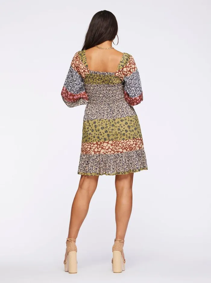 Dresses Clothing Jessica Simpson Aldan Dress In Blooming Patchwork