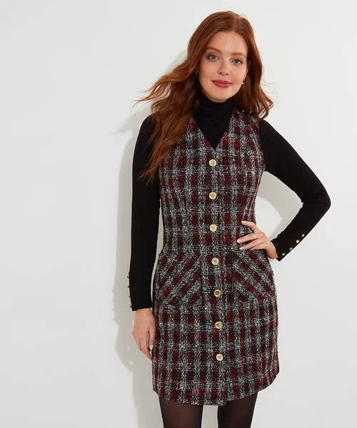 Dresses Joebrowns Apparel Check Pinafore Dress Multi