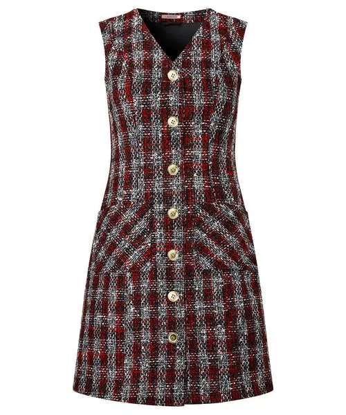 Dresses Joebrowns Apparel Check Pinafore Dress Multi Dresses Joebrowns Apparel Check Pinafore Dress Multi