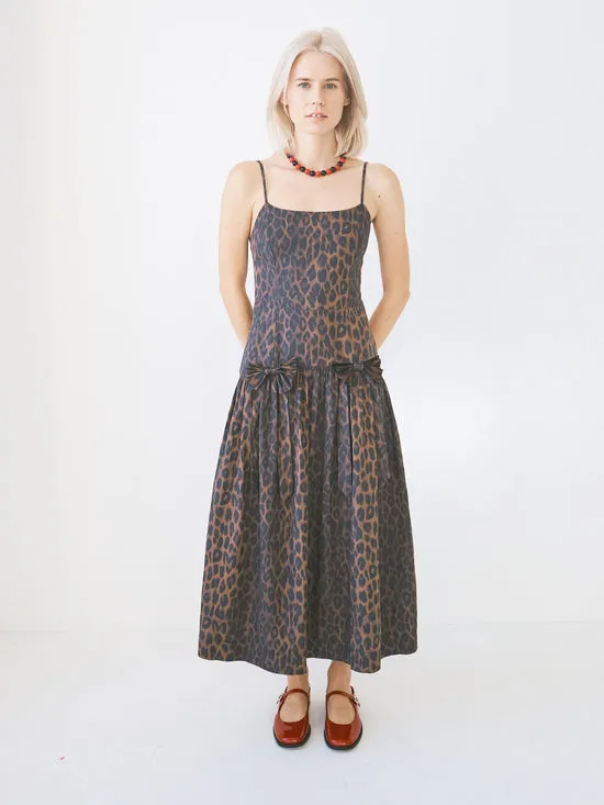 Dresses Lisa Says Gah Women Persephone Midi Dress Dark Leopard