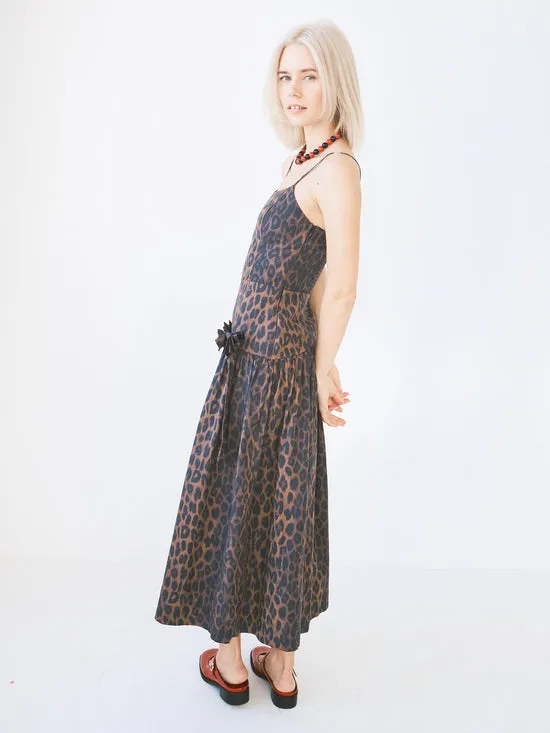 Dresses Lisa Says Gah Women Persephone Midi Dress Dark Leopard