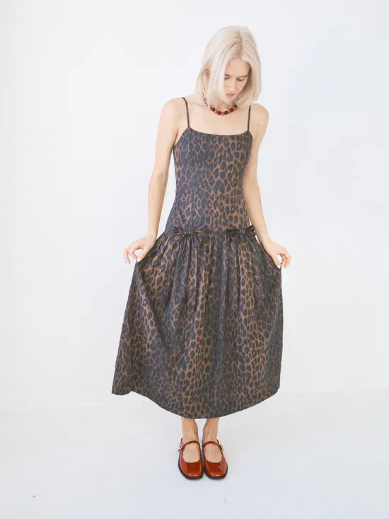Dresses Lisa Says Gah Women Persephone Midi Dress Dark Leopard