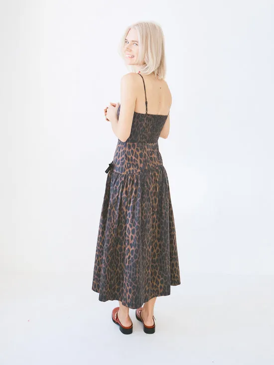 Dresses Lisa Says Gah Women Persephone Midi Dress Dark Leopard