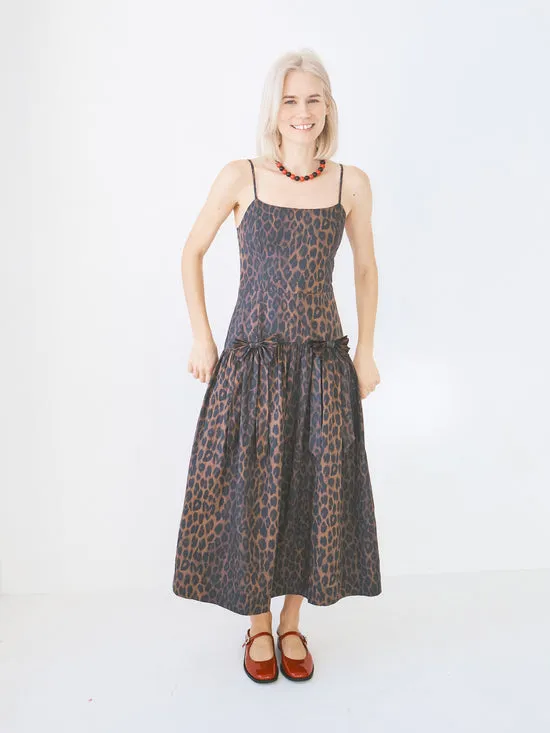 Dresses Lisa Says Gah Women Persephone Midi Dress Dark Leopard