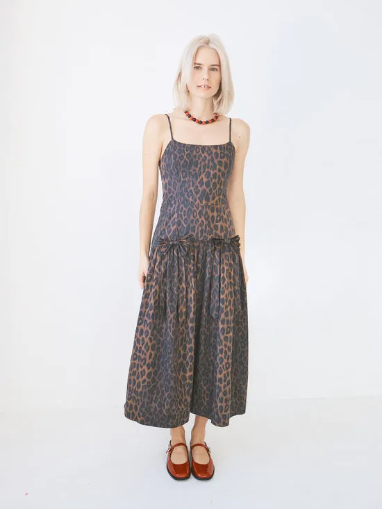 Dresses Lisa Says Gah Women Persephone Midi Dress Dark Leopard