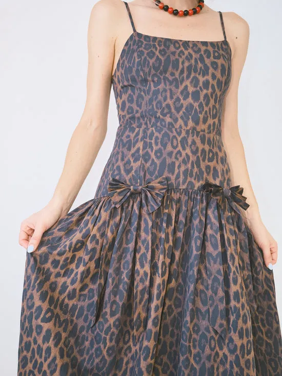 Dresses Lisa Says Gah Women Persephone Midi Dress Dark Leopard