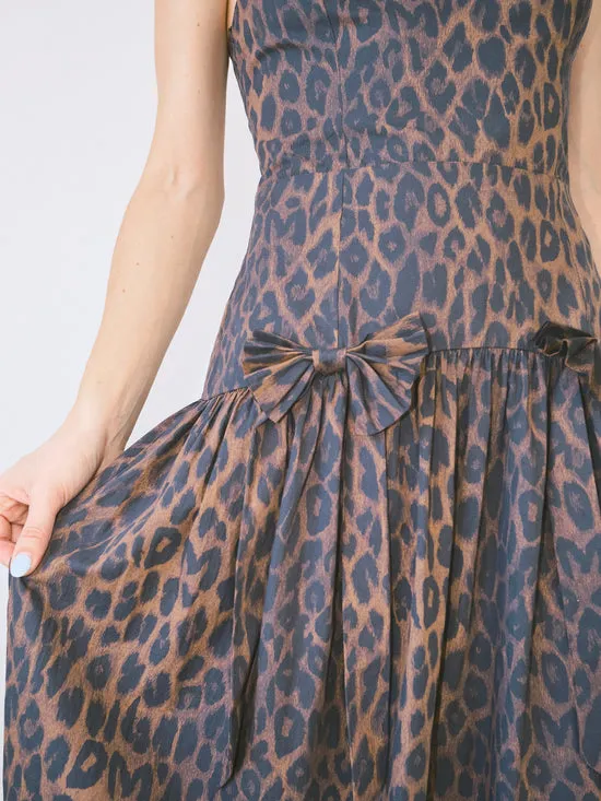 Dresses Lisa Says Gah Women Persephone Midi Dress Dark Leopard