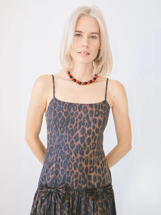 Dresses Lisa Says Gah Women Persephone Midi Dress Dark Leopard