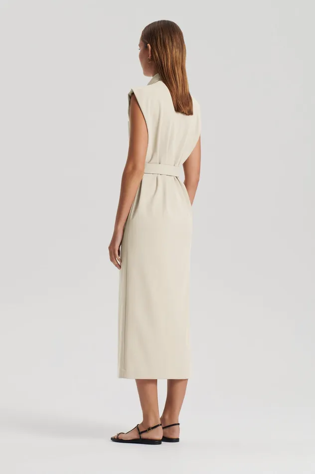 Dresses Scanlan Theodore Women ITALIAN PATCH POCKET DRESS NOUGAT Dresses Scanlan Theodore Women ITALIAN PATCH POCKET DRESS NOUGAT