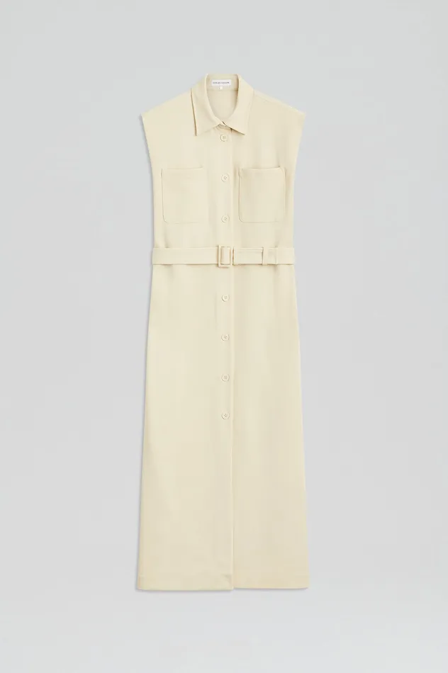 Dresses Scanlan Theodore Women ITALIAN PATCH POCKET DRESS NOUGAT Dresses Scanlan Theodore Women ITALIAN PATCH POCKET DRESS NOUGAT