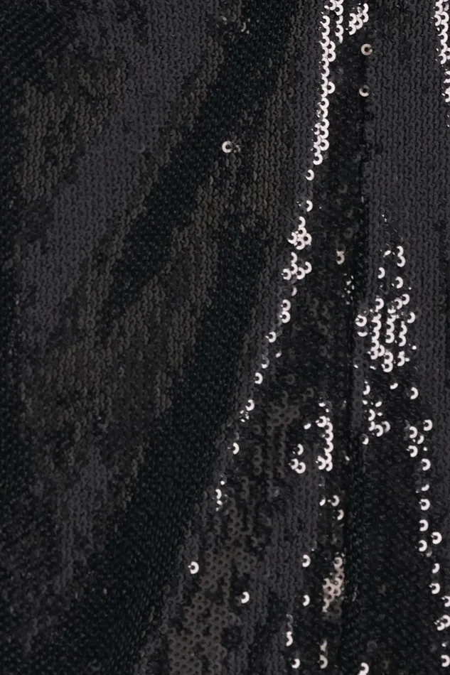 Dresses Women Halston Kaylee Dress In Sequins Black Dresses Women Halston Kaylee Dress In Sequins Black