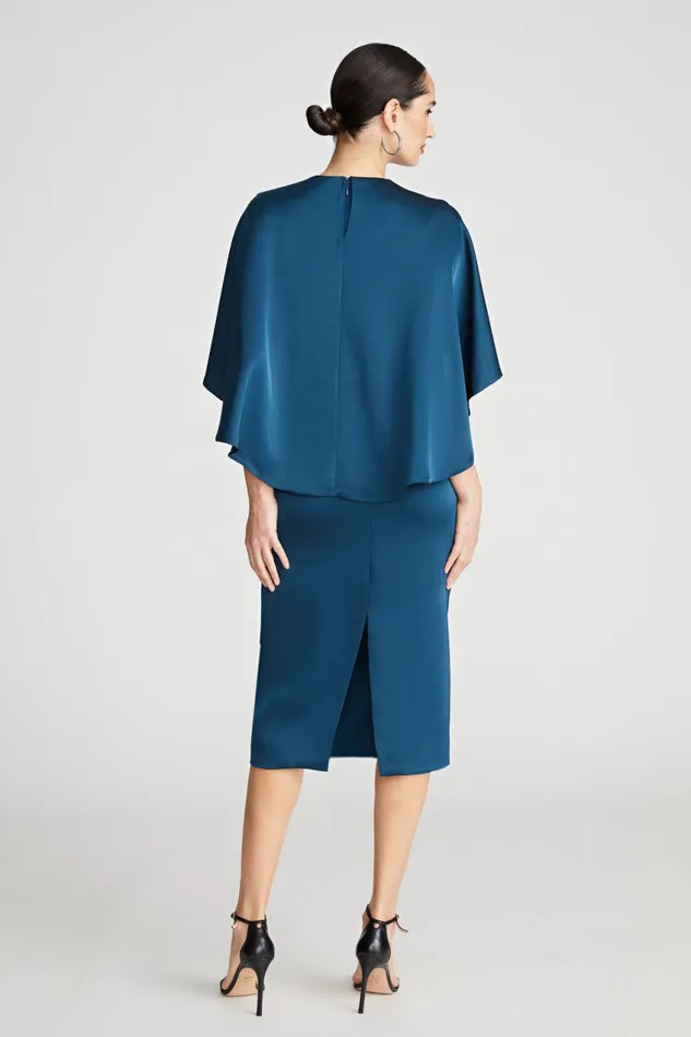Dresses Women Halston Tomi Dress In Satin Jasper