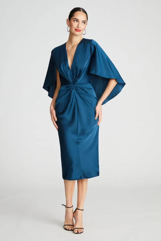 Dresses Women Halston Tomi Dress In Satin Jasper