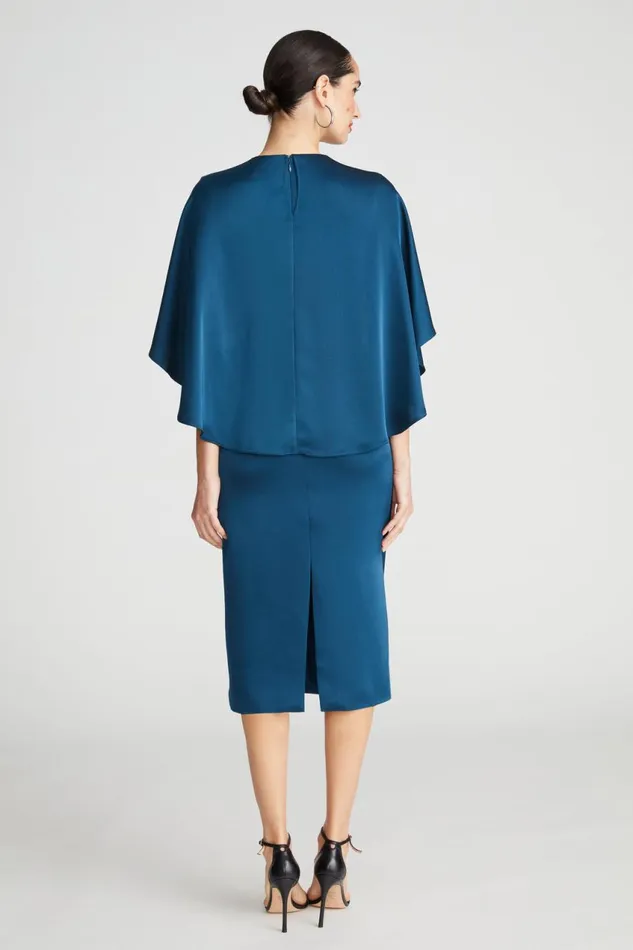Dresses Women Halston Tomi Dress In Satin Jasper