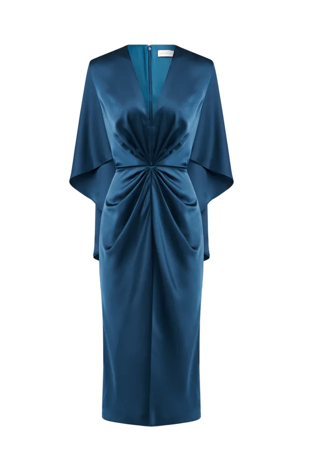 Dresses Women Halston Tomi Dress In Satin Jasper