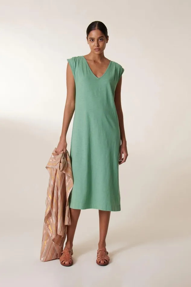 Dresses Women Leon and Harper Requin1 Plain Dress Celadon