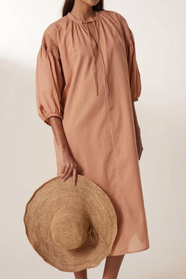 Dresses Women Leon and Harper Rire Plain Dress Peach