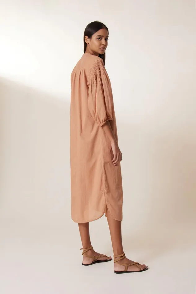 Dresses Women Leon and Harper Rire Plain Dress Peach