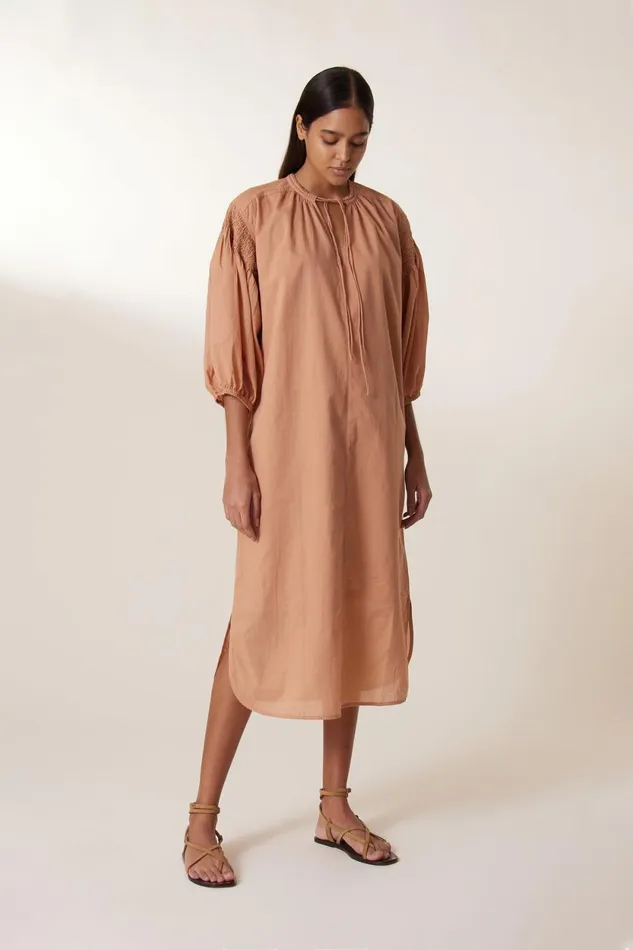 Dresses Women Leon and Harper Rire Plain Dress Peach