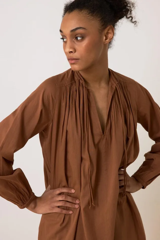 Dresses Women Leon and Harper Rizhom Plainy Dress Brown