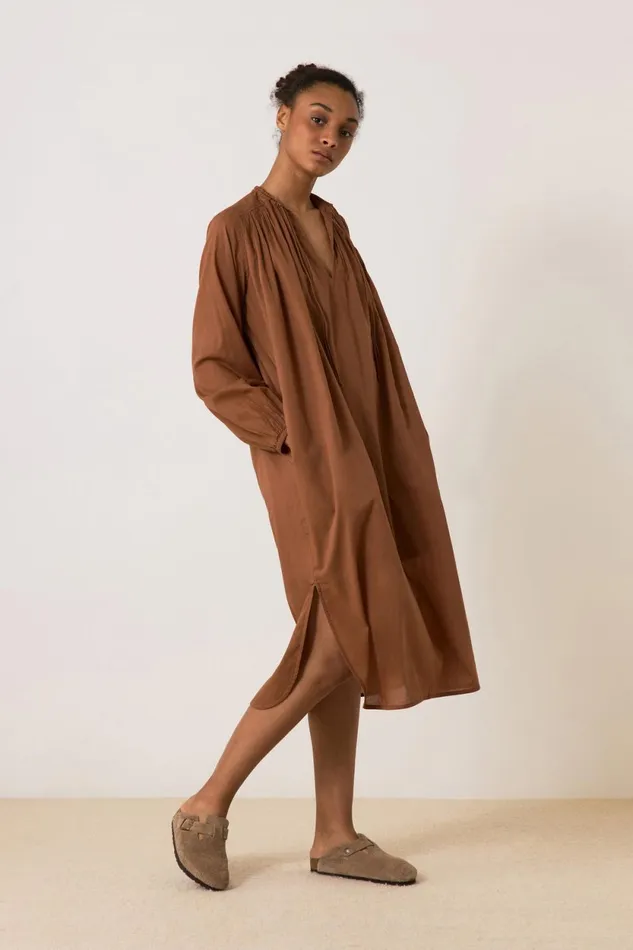 Dresses Women Leon and Harper Rizhom Plainy Dress Brown