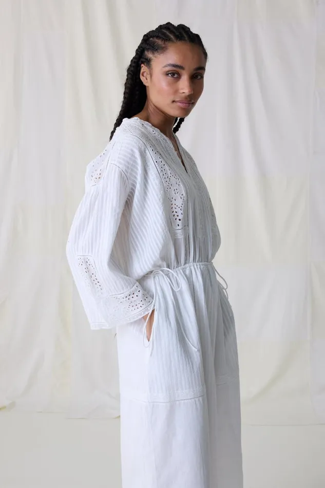 Dresses Women Leon and Harper Roxy Plain Dress White