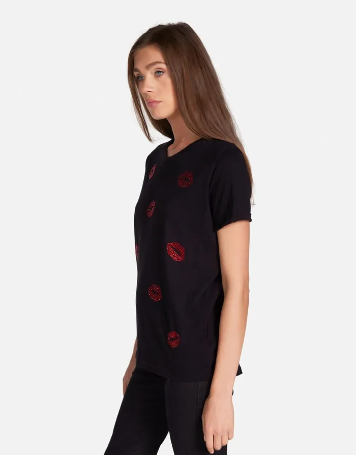 Edda Crystal Kisses Black Women039s Lauren Moshi Short Sleeve