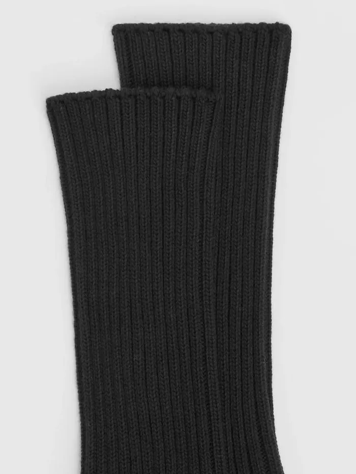 Eileen Fisher Accessories Cotton Ribbed Trouser Sock Black 8211 Shop