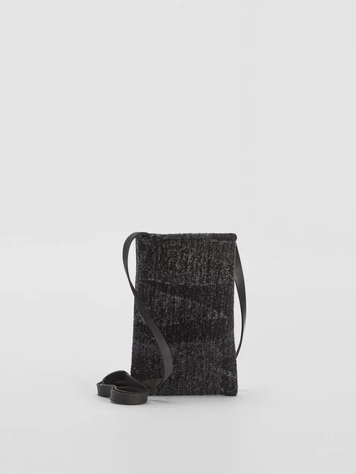 Eileen Fisher Accessories Waste No More Felted Phone Pouch Charcoal 8211 Shop